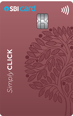 SimplyCLICK SBI Card card